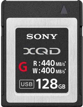 SONY QDG128E/J G Series 128 GB XQD Card Class 10 440 MB/s  Memory Card Compatible with Camera