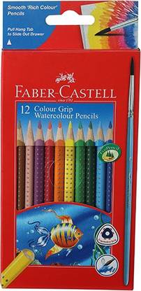 FABER-CASTELL Color Grip Triangular Shaped Color Pencils