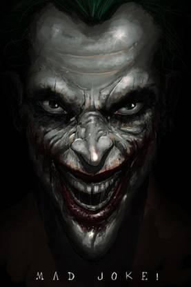Mad Joker Poster (Size 12 Inch x 18 Inch) (Pack of 1) Paper Print