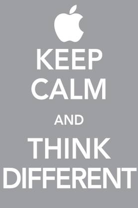 Keep Calm And Think Diffrent Poster (Size 12 Inch x 18 Inch) (Pack of 1) Paper Print