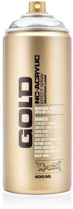 montana Montana Gold Acrylic Professional Spray Paint - 400 ML Can - Silverchrome (M 1000) Silver Spray Paint 400 ml