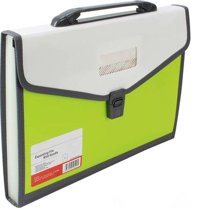 Shrih Plastic Briefcase Style Expanding File Folder