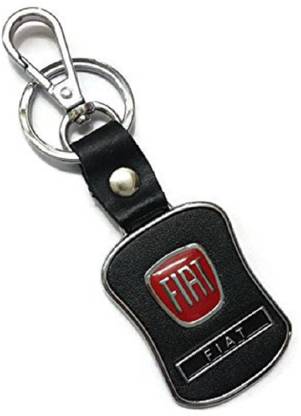 Kairos Fiat Car Leather Keychain with Hook Key Chain