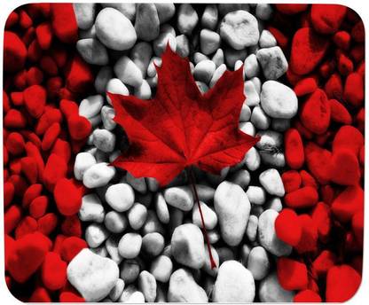 GMX Mouse Pads for Laptop, computer Canada Flag print for work with comfort - best mouse pads - S.No : 0496 Non Slip Base Mousepad