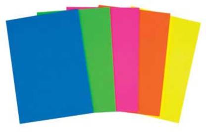Paraspapermart A3 Colour Paper Fluorescent colour 80 GSM Thickness Pack of 50 Sheets Unruled A3 80 gsm Coloured Paper