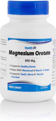 HealthVit Magnesium Orotate 500 mg 60 Tablets