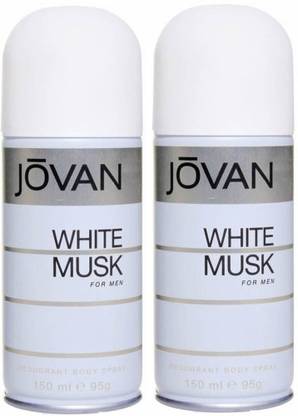 Jovan Two White Musk Combo Set Deodorant Spray - For Men