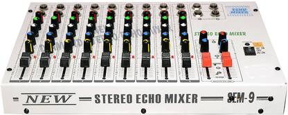vrct Professional 9 Channel Stero Echo Mixer Wired DJ Controller