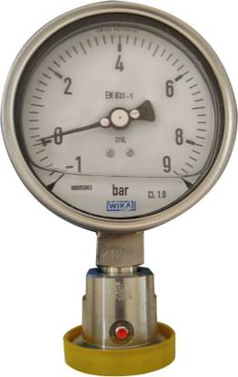 Wika 233.50.100+990.22 Range -1 to +9 bar Pressure Gauge Hydrometer
