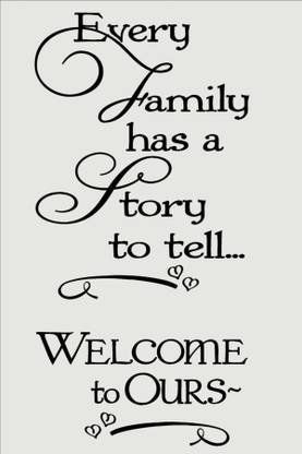 Every Family has a story to tell Fine Art Print