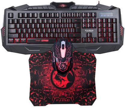 MARVO KM400+G1 Gaming Keyboard Mouse & Mouse Pad Combo Combo Set