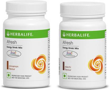 HERBALIFE Afresh Energy Drink -ilaichi-chinamon - Pack of 1 each Energy Drink