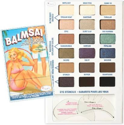 The Balm Thebalm Balmsai Eyeshadow And Brow Palette With Shaping Stencils 14.4 g
