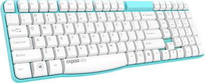 RAPOO E1050 Wired USB Standard Desktop Keyboard Compatible with Desktop, Laptop, Mac