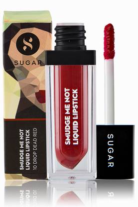 SUGAR Smudge Me Not Liquid Lipstick 10 Drop Dead Red