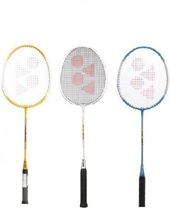 YONEX 'GR 303' Badminton Racket (Pack of 3) (Color On Availability) Multicolor Strung Badminton Racquet