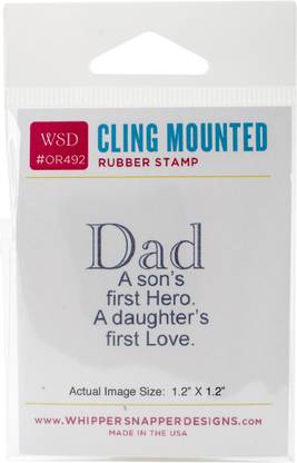 Whipper Snapper Designs Whipper Snapper Cling Stamp 2.5"X3.5" - Dad