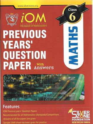 CLASS 6 MATH OLYMPIAD PREVIOUS YEARS SOLVED PAPER WITH ANSWER