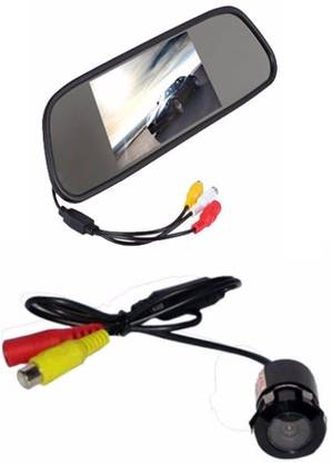 AUTOGARH Rear View Mirror Camera Monitor For Amaze Multicolor LED