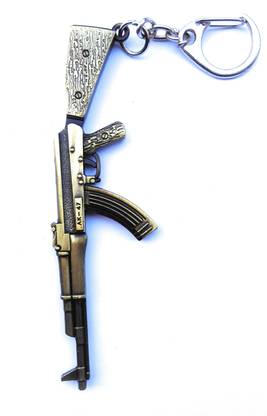 Hats Off Stylish AK-47 Gun Design Key chain Also use as Home or Car Decorative Key Chain
