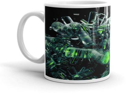 GMX Glasses Coffees & Cups Ceramic 350 ml - Printed Coffees - S.No : 0011 Ceramic Coffee Mug