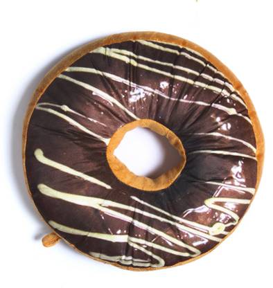 Babyoodles Microbeads Printed with 3D Pattern Donut Pillow Pack of 1