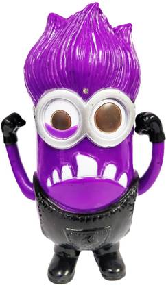 EMOB Purple Color Evil Cartoon Character with Weapons Action Figure Toy with Sound and Battery Operated Feature