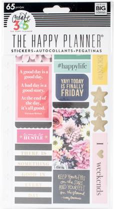 Me & My Big Ideas Create 365 Happy Planner Stickers 5/Sheets - Happy Life - Classic