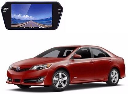 AUTOGARH MC95A Rear View Mirror 7 Inch Monitor With Bluetooth & Camera For Camry Black LED