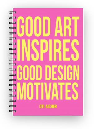 Inkalabh Great art motivates A5 Notebook Unruled 90 Pages
