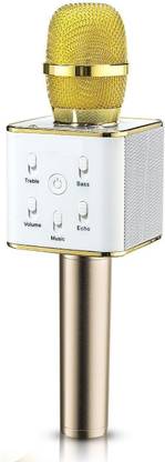 VibeX ™ Wireless Karaoke Microphone with LED Light, Mini Handheld Cellphone Karaoke Player Built-in Bluetooth Speaker, H8 Karaoke Mic Machine for Home KTV, 2600 mAh Microphone