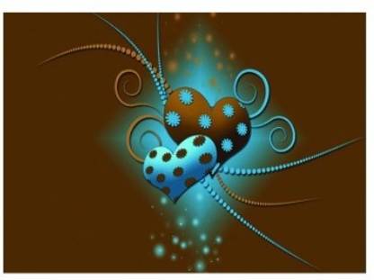 Dadlace Love Heart Vector Mousepad