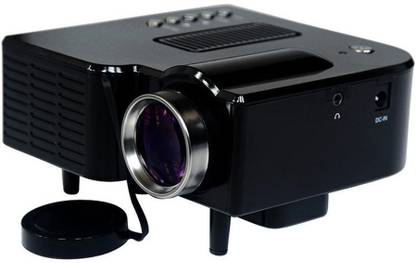 QUIT-X ® Mini LED 320x240p Home Vedio Theater Support HDMI USB SD AV VGA TV Interface for Movie Pictures Video Games Multimedia LCD Image System LCD s MS-GM40 40 lm LED Corded Portable Projector