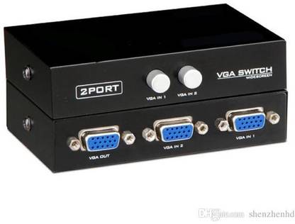 EXPERTRONICS VGA Switch 2 port to Connect Two CPU to One Display Media Streaming Device