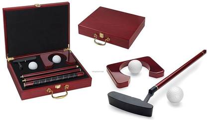 MK Set of 1Wooden Golf Kit Perfect for Office and Home putting practice-Assorted color Golf Kit