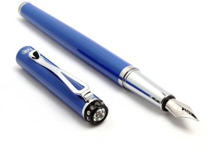 SRPC Blue Body Cystal Diamond Embedded Jewel Series Fountain Pen