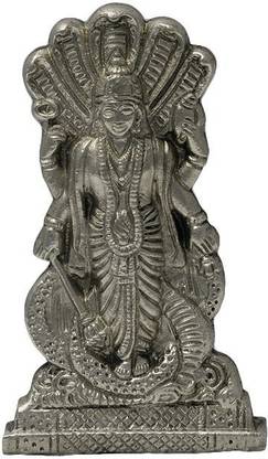 numeroastro Lord Vishnu Idol In Panchdhatu Decorative Showpiece  -  9 cm