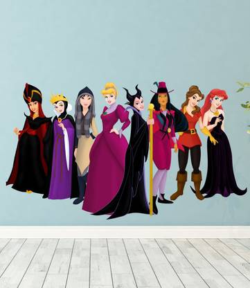 RNG 103 cm evil princesses jasmine angel queen princess disney caracter of alladin 3d wall stickers in hd quality Self Adhesive Sticker