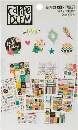 Simple Stories Carpe Diem Good Vibes Mini Stickers - Good Vibes, 594 Stickers