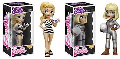 Generic Funko Rock Candy Barbie: 1959 Swimsuit Barbie and 1965 Astronaut Barbie Toy Action Figure - 2 Piece BUNDLE