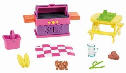 Dora the Explorer Fisher-Price Playtime Together And Me Dollhouse Deluxe Backyard Bbq Set