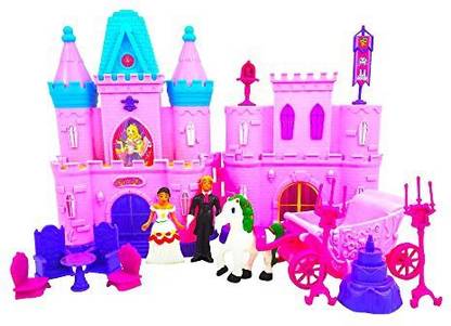 Fun Star Toys Princess Toy Castle Doll House Play Set Pink Castle