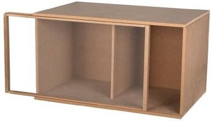 Houseworks Ltd Dollhouse Miniature Extra Large Unfinished Quickbuild Display Boxes