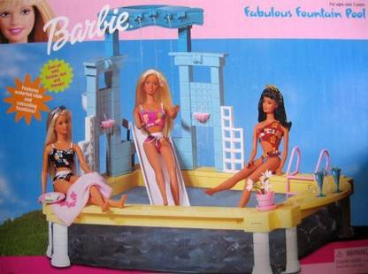 Generic Barbie Fabulous Fountain Pool Playset (1999 Arcotoys, Mattel)