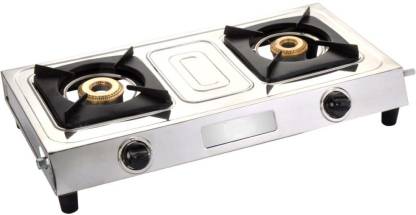 Blue eagle Classic Stainless Steel 2 Tri Pin Brass Burner Stainless Steel Manual Gas Stove