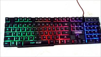 MARVO K632 Wired USB Standard Gaming Keyboard Compatible with Desktop, Laptop, Mac