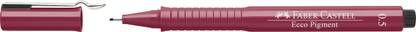 FABER-CASTELL Fibre-Tip Pen Ecco Pigment 0.5 Red – Pack