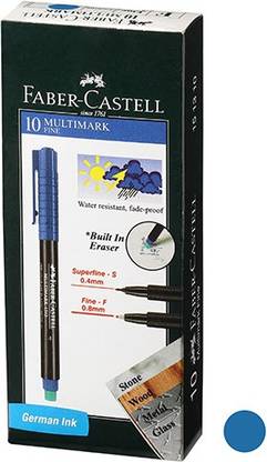 FABER-CASTELL Multimarker Fine Blue Pack