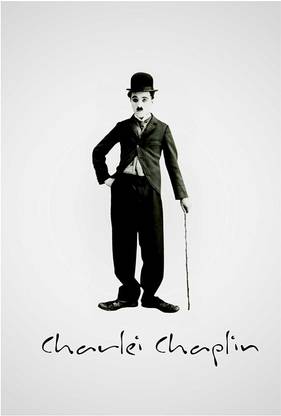 Charlie Chaplin Poster - Funny Poster - posters for home & office Fine Art Print