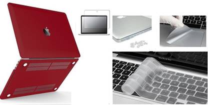 LUKE MacBook Pro 15 Case 2017 & 2016 A1707, Rubberized Hard Case Shell Cover and Keyboard Cover for Apple Macbook Pro 15 inch touch bar (Newest 2017 & 2016 Release) with Touch Bar and Touch ID with Silicone Keyboard Cover, LCD HD Clear Screen Protector and 12pcs Dust plug +Touchpad Protector Combo Set